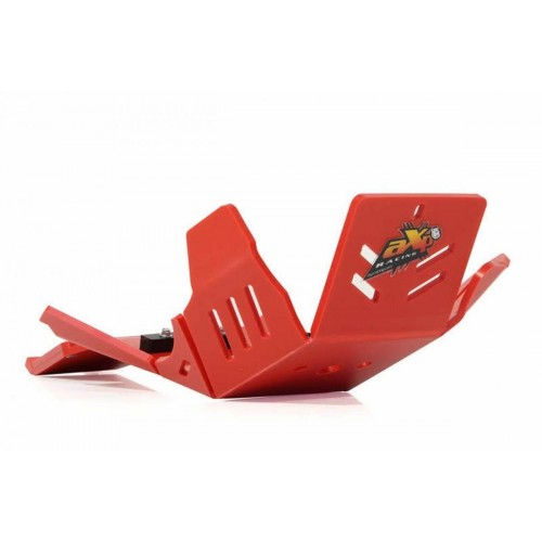 AXP XTREM HDPE SKID PLATE RED 350-480RR 20-22